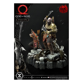 God of War Premium Masterline Series statue Kratos and Atreus in the Valkyrie (Deluxe) 72 cm