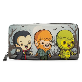 Horror Loungefly Wallet Universal Monsters Chibi Line 