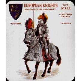 European Knights on horseback x 12 Figure