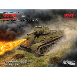 -34/76, WWII Soviet flamethrower tank Model kit