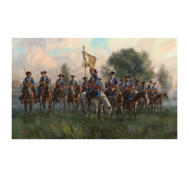 French Late War Dragoons in Reserve Figure