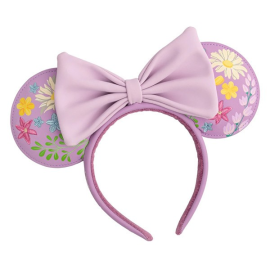 Disney Loungefly Headband Minnie Embroidered Flowers 