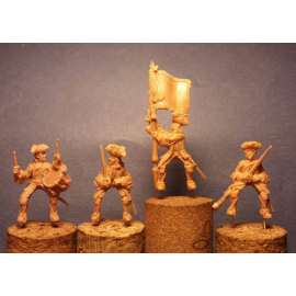French Late War Dragoons in Reserve. War of the Spanish Succession Figure