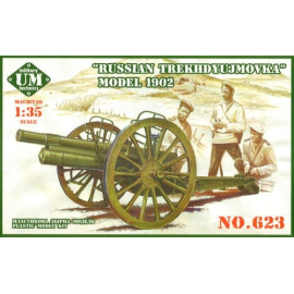 Soviet Trekhdyujmovka field gun model 1902 Model kit