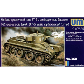 Soviet BT-5 wheel/tracks Soviet tank Model kit