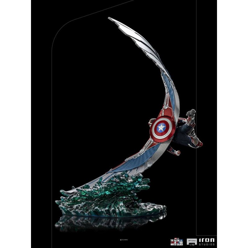 The Falcon and The Winter Soldier Statuette 1/10 BDS Art Scale Captain America Sam Wilson Deluxe 46 cm