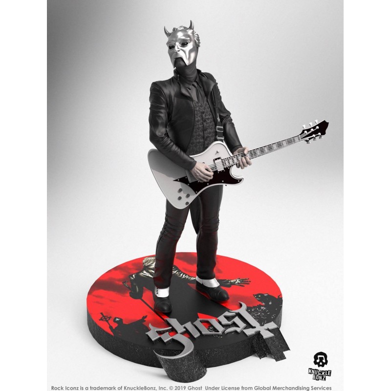Ghost Statue Rock Iconz Nameless Ghoul (White Guitar) Limited Edition 22 cm 