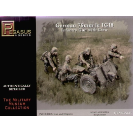 German 75mm IG18 Infantry gun and crew