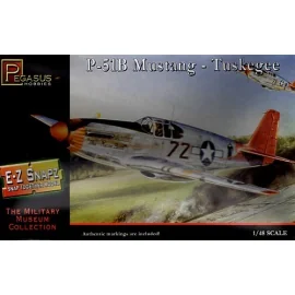 North American P-51B Mustang Tuskegee Airmen (Snap together)