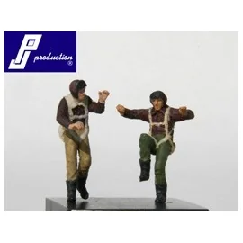 2 x US pilots WWII standing (as in PJ721116) Figure