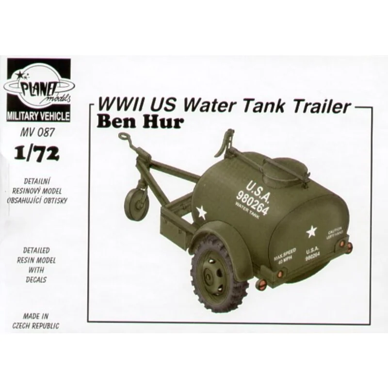 WWII US Water Tank Trailer Ben Hur