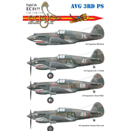Curtiss P-40s of the A.V.G 3rd Pursuit Squadron47 Serial Number: P-8127, Pilot: R.T. Smith 3rd Pursuit Sqn 