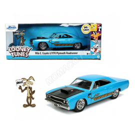 1970 PLYMOUTH ROAD RUNNER "LOONEY TUNES" WITH COYOTE FIGURE Die-cast