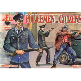 American Policemen and civilians Figure