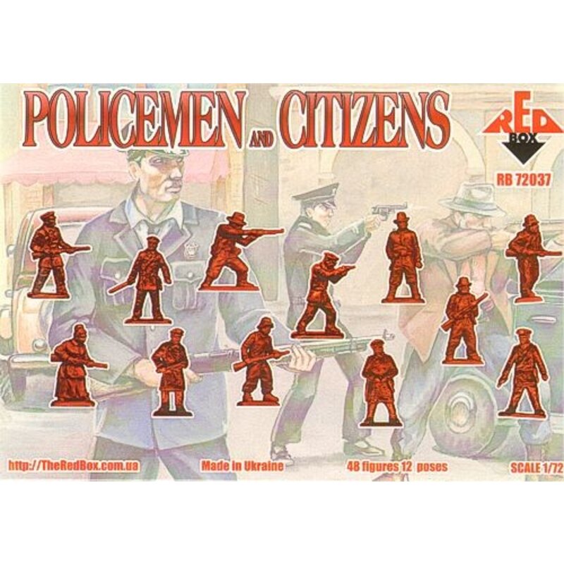 American Policemen and civilians