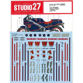 Decals SUZUKI RG400 WALTER WOLF LATE VERSION 