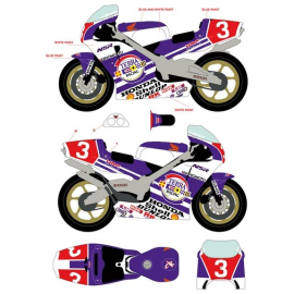 Decals HONDA NSR500 ALL JAPAN MOTO GP 1989 