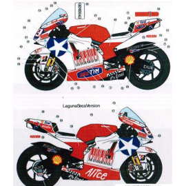 Decals DUCATI GP9 LAGUNA SECA + INDIANAPOLIS 