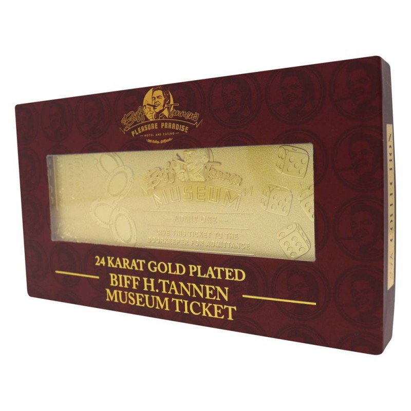 Back to the Future Gyrosphere Ticket Replica (Gold Plated) 1:1 scale replica