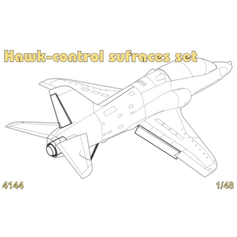 BAe Hawk separate control surfaces (designed to be assembled with model kits from Airfix)