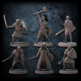 Dark Souls Miniatures board game The Board Game Unkindled Heroes Pack 2 Figures for figurine game