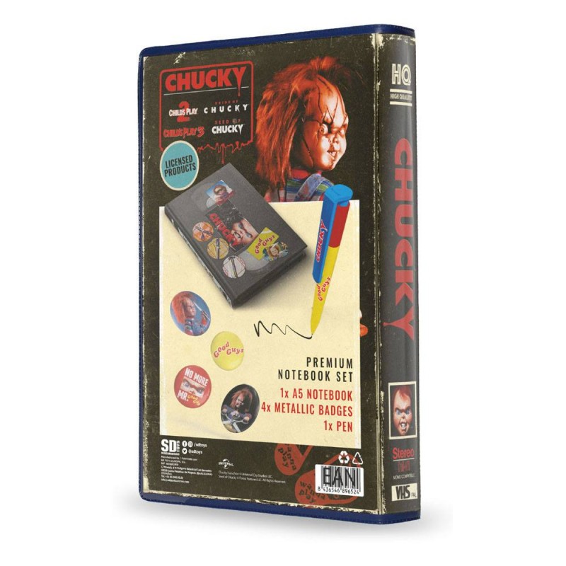 Chucky stationery set 6 pieces VHS SD Toys