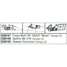 Hawker Hurricane x 2 (designed to be assembled with model kits from Airfix and Heller)