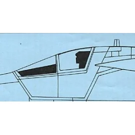 General Dynamics F-111 canopy (designed to be assembled with model kits from Academy)