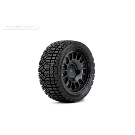 Extreme Rallye Avantgarde 1/10 mm tires on black rims (4) 