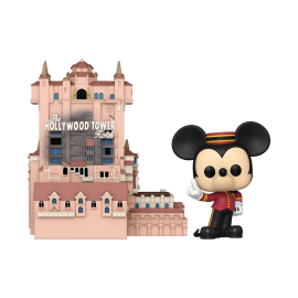 Walt Disney Word 50th Anniversary POP! Town Vinyl figure Hollywood Tower Hotel and Mickey Mouse 9 cm Figurine