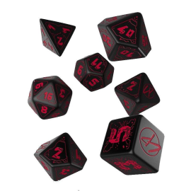 Cyberpunk dice pack Blood over Chrome (7) 