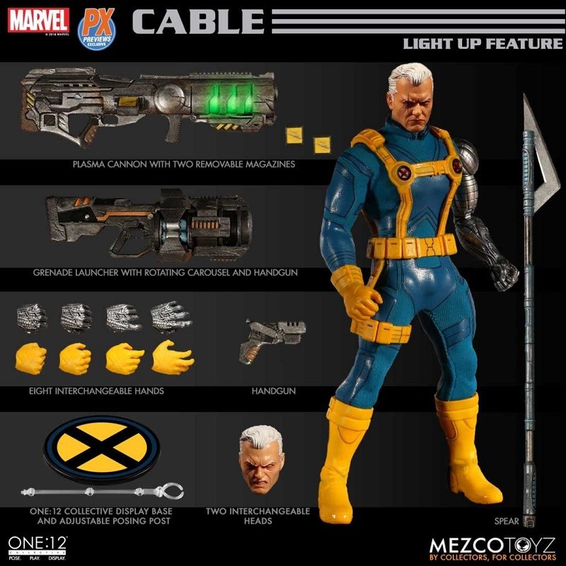 ONE 12 COLL MARVEL PX CABLE X-MEN ED AF Mezco Toys