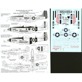 North American P-51D Mustang Pacific Mustangs (3) 44-113061054 529 FS/311 FG `Blue Pickle′ 44-15103/100 Col. Dick Rowland `Dirty