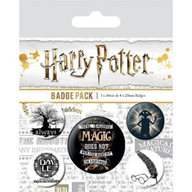 Harry Potter pack of 5 badges Symbols 