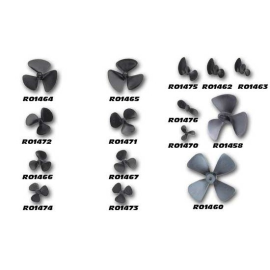 Accessory for radio-controlled boat Three-blade propeller 30mm right rotation 