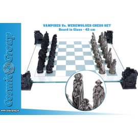 VAMPIRE & WEREWOLF CHESS SET 43CM Chess game