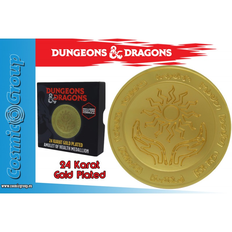 DUNGEONS&DRAGONS 24K GOLD PLAT.MEDALLION Replica