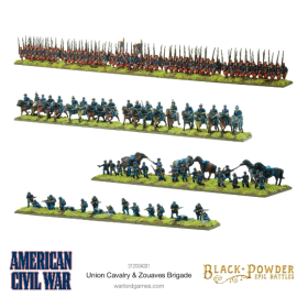 BP Epic Battles: Amercan Civil War Union Cavalry & Zouaves Brigade Add-on and figurine sets for figurine games