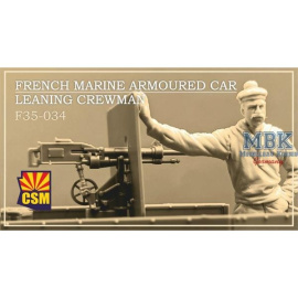 French marine armoured car leaning crewman Figure