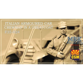 Italian Armoured Car Crewman in a greatcoat Figure