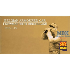 Belgian Armoured car crewman with binoculars Figure