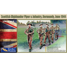 Scottish Highlander Piper & Infantrie - Normandy Figure