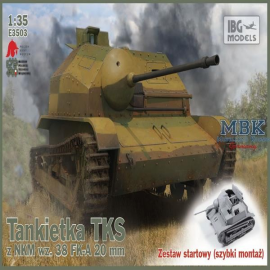 TKS Tankette 20mm Gun (Easy Tracks) Model kit