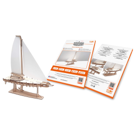 The Transatlantic Sailboat Wooden model kit