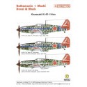 Kawasaki Ki-61 Hein Part 1. (3) 244 Sentai. Blue 24 2 versions with blue fuselage stripe Red 24 white fuselage stripe. All have 