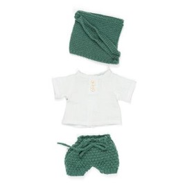 ML Dolls: CLOTHES SET green/white for boy 