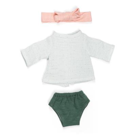 ML Dolls: CLOTHES SET green/white for girl 32cm 