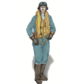 Hawker Hurricane pilot standing Figure