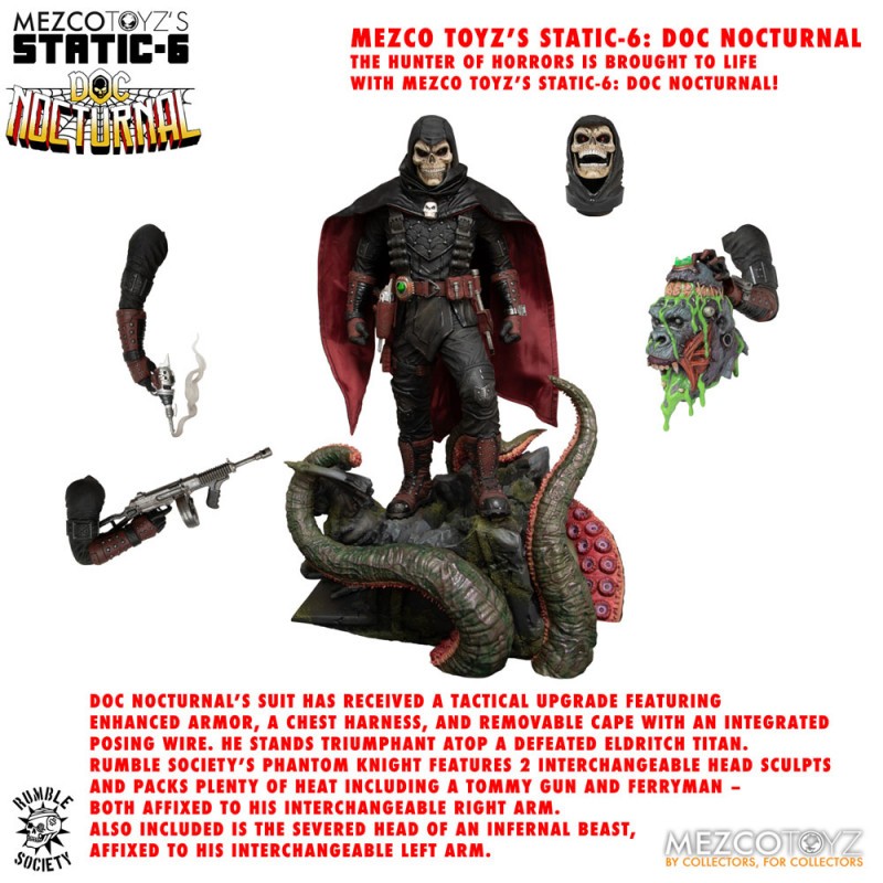 Original Character Static-6 Rumble Society - Doc Nocturnal 38cm Mezco Toys