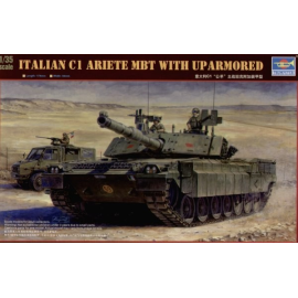 Italian C1 Ariete MBT with up armour